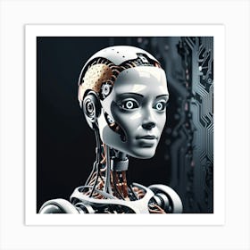 Cyborg Woman 41 Art Print