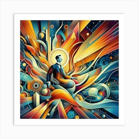 Man In Space 3 Art Print