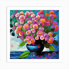 Alstroemeria Flowers 36 Art Print