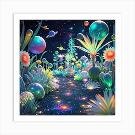 Psychedelic Garden Art Print