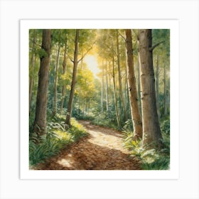 Path In The Woods Art Print