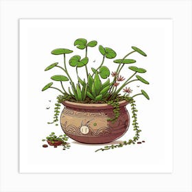 Potted Plants 4 Art Print