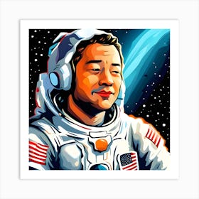 Astronaut Portrait Art Print