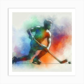 Field Hockey Player Art Print