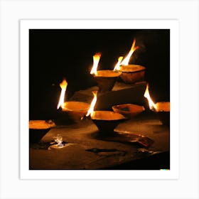 Diwali Lights Art Print