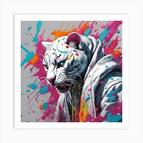 White Tiger 15 Art Print