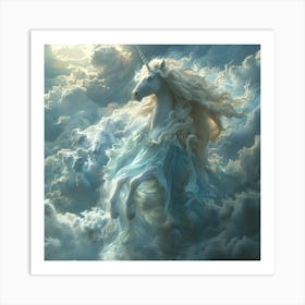 Lena1987 A Transluscent White Unicorn Floating Above The Grou 70b05627 8271 48a8 9a5e 7b59494c88ff 3 Art Print