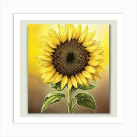 Sunflower Painting Art Print