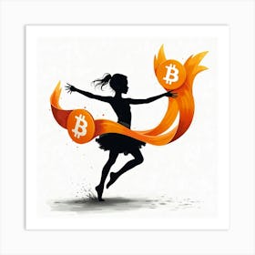 Bitcoin Dancer 1 Art Print