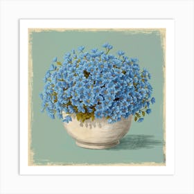 Forget Me Nots Art Print