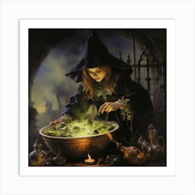 Witches Cauldron Art Print