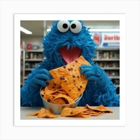 Cookie Monster Art Print