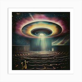 Ufo In A Theater Art Print