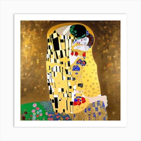 The Kiss By Gustav Klimt 1 Art Print