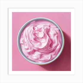 Pink Whipped Cream Art Print