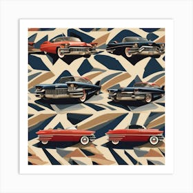 Vintage Cadillacs Art Print