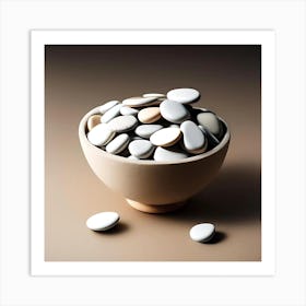 Pebbles In A Bowl 1 Art Print