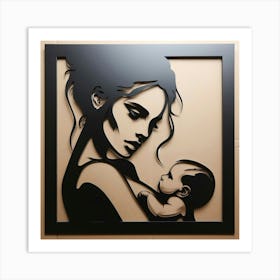 Mother And Baby Art Print