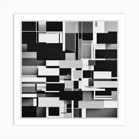 Abstract Squares Art Print