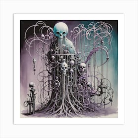 Skeleton Tree Art Print