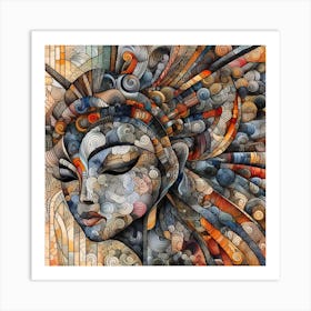 Woman'S Head 1 Art Print