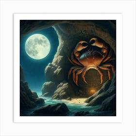 Crab In The Cave 16 Art Print