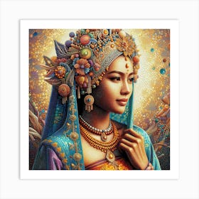 Javanese Lady Smilling Art Print