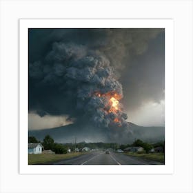 Eruption Of A Volcano 1 Art Print