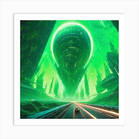 Futuristic City 6 Art Print