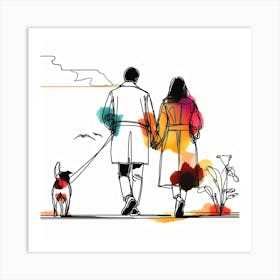 Creative Love And Relationship Illustration 36 Art Print