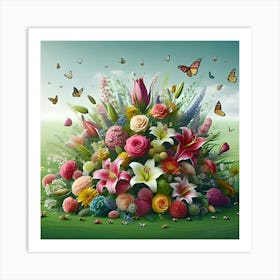 Beautiful Flower Arrangement 4 Art Print