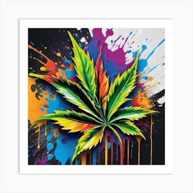 Marijuana Leaf 16 Art Print