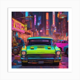 Neon City 1 Art Print