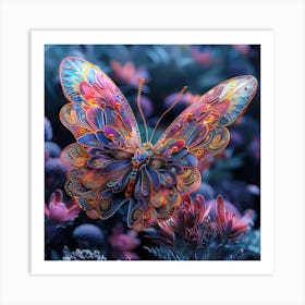 Colorful Butterfly Art Print