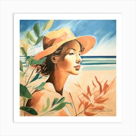 Lady In The Sun By Peter Ghetu 2024 Art Print