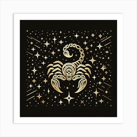 A Zodiac symbol, Scorpion 3 Art Print