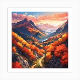 Autumn Landscape 3 Art Print