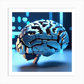 Artificial Intelligence Brain 46 Art Print