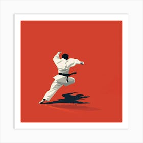 A Judo Throw Minimal Illustration 1718704876 1 Art Print