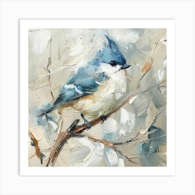 Blue Titmouse Art Print