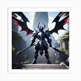 Demon Warrior Art Print