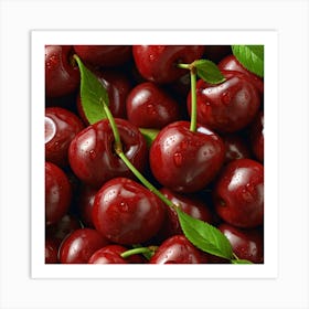 Cherry Stock Videos & Royalty-Free Footage Art Print