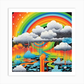 Rainbow In The Sky Art Print