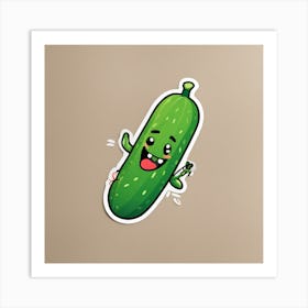 Pickle Sticker Art Print