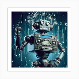 Digital Robot07 Art Print