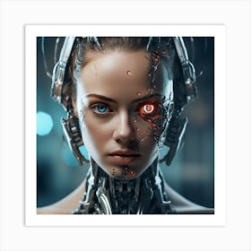 Cyborg Woman 6 Art Print