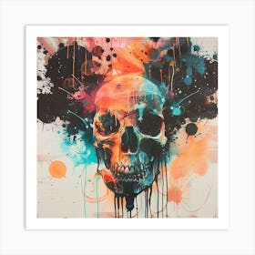 Skull Painting 24 Art Print