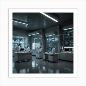 Laboratory In The Dark Art Print