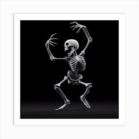 Skeleton Dance 1 Art Print