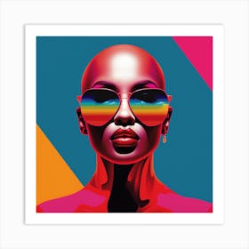 Rainbow Woman Art Print